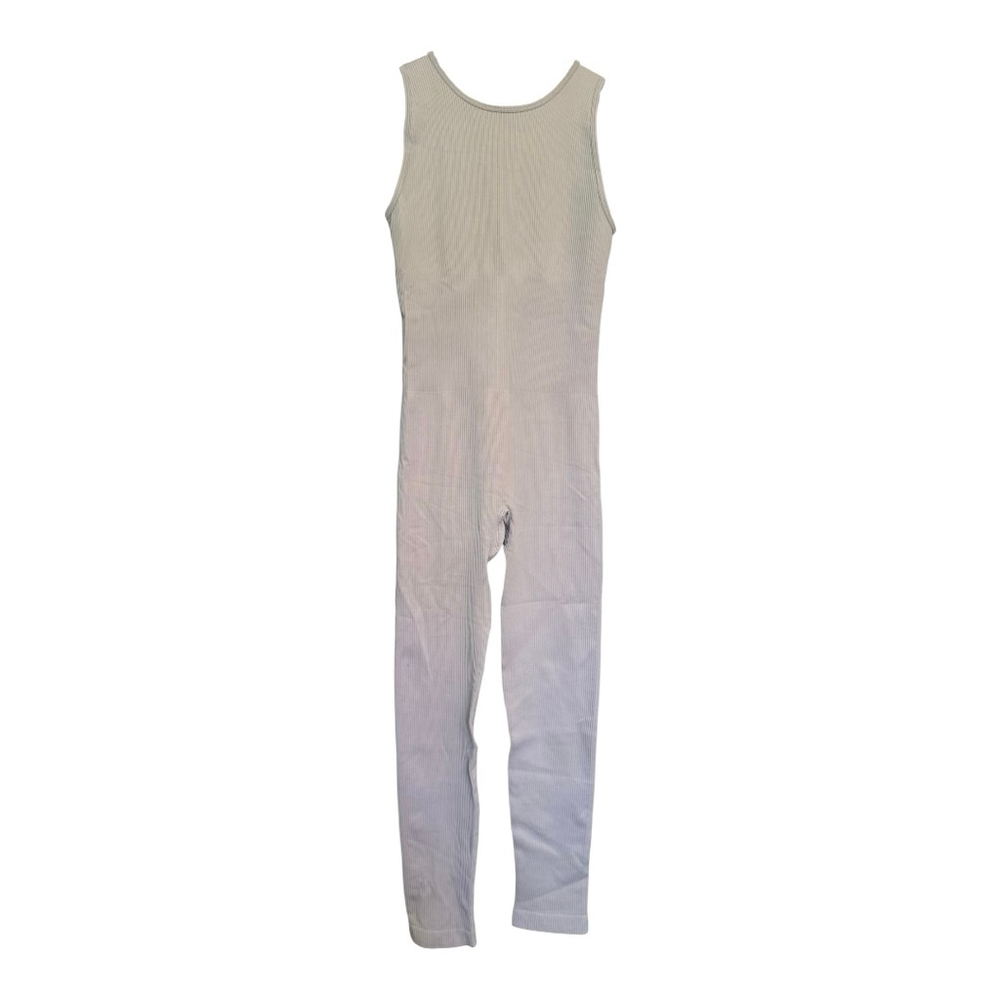 Women's TOB Unitard Sleeveless Yoga Jumpsuit Size M Gray